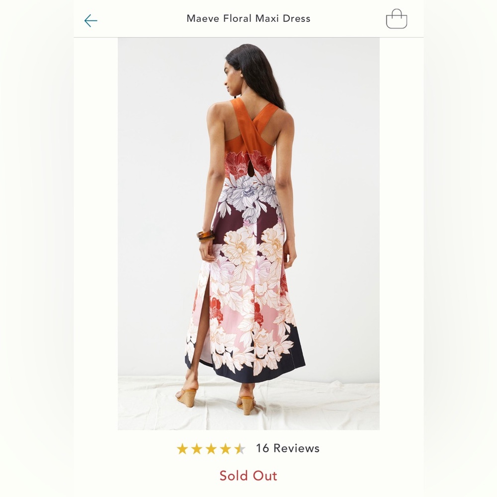 Maeve by Anthropologie Floral Maxi Dress in Small